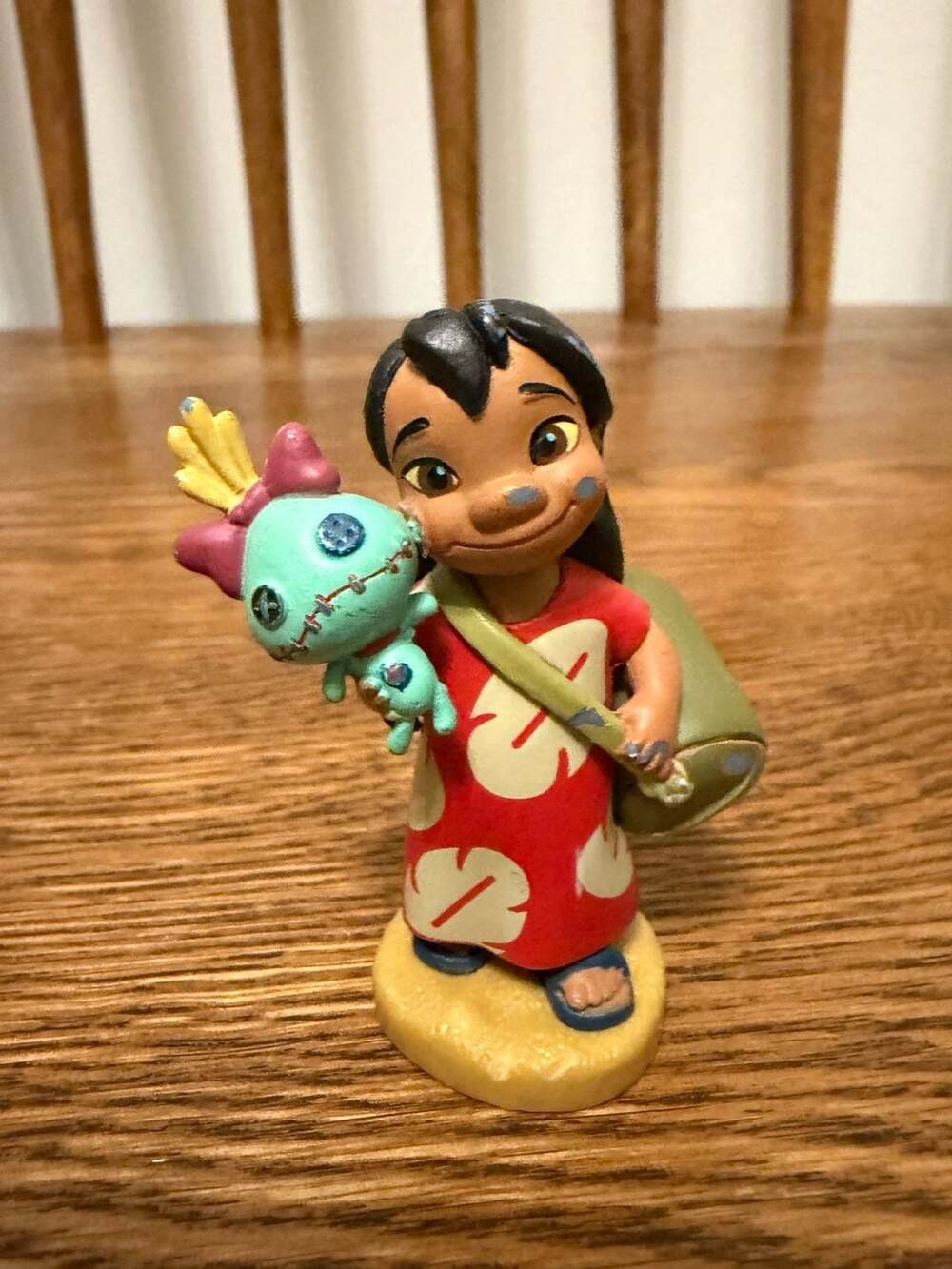 Disney Store Lilo & Stitch Lilo Holding Scrump PVC Figurine Cake Topper